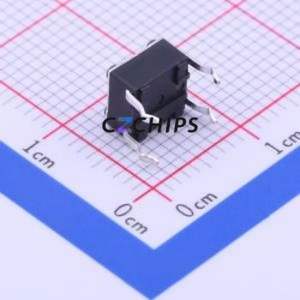 PTS645SH432LFS Tactile Switch Through hole Component THT-4P,6x6mm Switch Single Pole Single Throw Round Button Through Hole 6mm - Product Image 2