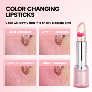 Balsamo Labbra Idratante a Lunga Durata, Rossetto Gelatinoso Rosso Impermeabile, Etichetta Privata, Rossetto Cambiacolore, Balsamo Labbra alla Moda - Product Image 3