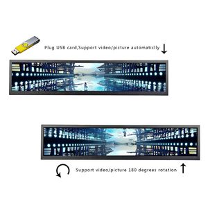 24'' 1920X360 Replacement <strong>Lcd</strong> <strong>Monitor</strong> Screen <strong>Lcd</strong> Bar <strong>Display</strong> Bus <strong>Lcd</strong> <strong>Monitor</strong> Image Rotate <strong>Usb</strong> Play Video 24Inch Portable <strong>Monitor</strong> - Product Image 2
