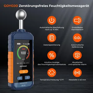 GOYOJO GS130 Digital Wood Moisture Meter Non Destructive Timber Moisture Tester LCD Hygrometer with Alarm Sensor - Product Image 1