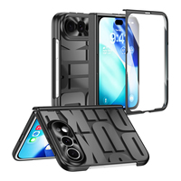 Étui de téléphone portable pliable antichoc tendance en matériau PC électroplaqué à motif de dessin animé