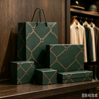Sacs en papier kraft personnalisés avec logo, directement de l'usine, sacs d'emballage pour vêtements, sacs de shopping, chaîne verte de luxe classique