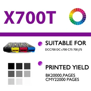 Совместимый цифровой цветной копировальный принтер для Xerox C75 J75 X700T 700i 700 тонер-картридж