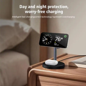 Estación de Carga Inalámbrica Multifunción 3 en 1 2025 para iPhone 13 14 15 16 17 Pro Max Samsung <span class=keywords><strong>Xiaomi</strong></span> Carga Rápida - Product Image 5