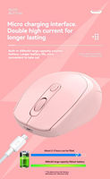 Nouvelle souris de jeu sans fil silencieuse 2,4 GHz rechargeable avec rétroéclairage LED et interface USB pour ordinateur portable/PC - En stock