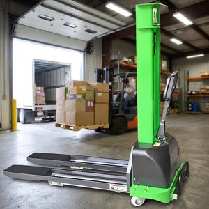 Gerbeur électrique 1 tonne, hauteur de levage 1,3 m, mât simple, pneus pleins, utilisation intérieure, manutention de matériaux en usine - Product Image 4