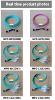 Cable de Fibra Óptica OEM ODM de 8, 12, 16 y 24 Hilos, MPO Hembra a MPO Hembra, OM3 OM4, para Redes de Centros de Datos