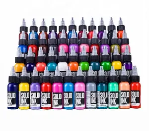 Cheap price Solid Ink Tattoo 1 oz 30 ml temporary tattoo ink waterproof for body art