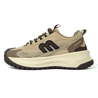 Chaussures décontractées pour hommes à marque privée OEM ODM avec logo personnalisé, semelle EVA, en maille et cuir synthétique, baskets d'extérieur à plateforme épaisse
