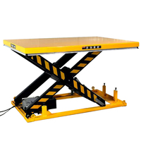 Plateforme élévatrice hydraulique à ciseaux fixe de grande taille avec table de 2000x1200mm et temps de levage de 30-40 secondes