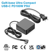 Cargador USB-C PD Cuadrado de 100W con GaN para Laptop, Dispositivos de IA, Equipos Industriales, Equipos de Audio, Adaptador de Carga Rápida