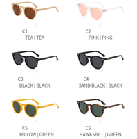 Lunettes de soleil d'extérieur unisexes de haute qualité avec protection Uv400 à la mode Lunettes de soleil rondes vintage polarisées avec logo personnalisé