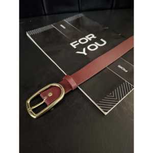 Cinturón de Cuero Genuino para Mujer, Hebilla de Anillo en D, Color Sólido, Casual, para Vestidos, Camisas y Chaquetas - Product Image 3