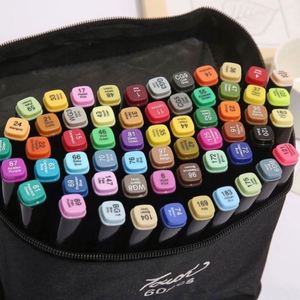 Juego de 80 Rotuladores de Doble Punta, Lavables, Borrables, a Base de Alcohol, No Tóxicos, con Pincel de Doble Cabeza, para Arte, con Logotipo Personalizado, para Adultos - Product Image 3