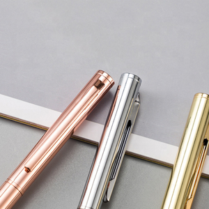 Bolígrafo personalizado de color dorado, promocional - Product Image 3