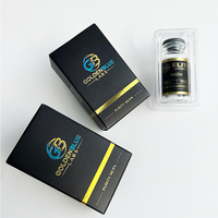 Boîte noire mate de luxe avec plateau blister personnalisé, estampage à chaud doré, vernis UV sélectif, logo personnalisé en relief, emballage en papier recyclé