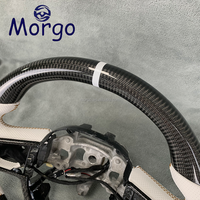 Volant de voiture en fibre de carbone forgé style tout-terrain personnalisé pour Dodge Ram 1500 3500 4500 TRX Rebel Dodge Pickup Truck