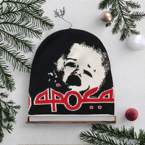 Gorro de Ciclismo Unisex Personalizado, Ajustable, para Invierno, Tropical, Playa, con Diseño Jacquard de Logotipo Completo, 100% Acrílico - Product Image 3