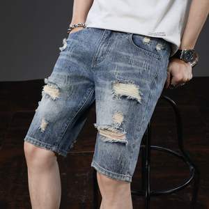 Shorts pour hommes en jean slim tendance, fabrication professionnelle de vêtements textiles <span class=keywords><strong>Bufa</strong></span>, populaires en 2024, sur mesure - Product Image 4