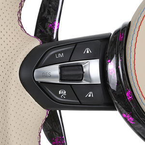 Volante de Fibra de Carbono Forjado Real de Calidad OEM para <span class=keywords><strong>BMW</strong></span> <span class=keywords><strong>E46</strong></span> M3 X5 E53 E63 X1 F48 E84 E61 E34 E60 M5 E43 <span class=keywords><strong>328i</strong></span> E90 - Product Image 5