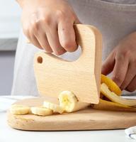 Keukengereedschap Handgemaakt Snijden Fruit En Groente Peuter Veilig Mes Houten Kids Mes Voor Het Koken Van Kinderen Houten Hakmessen