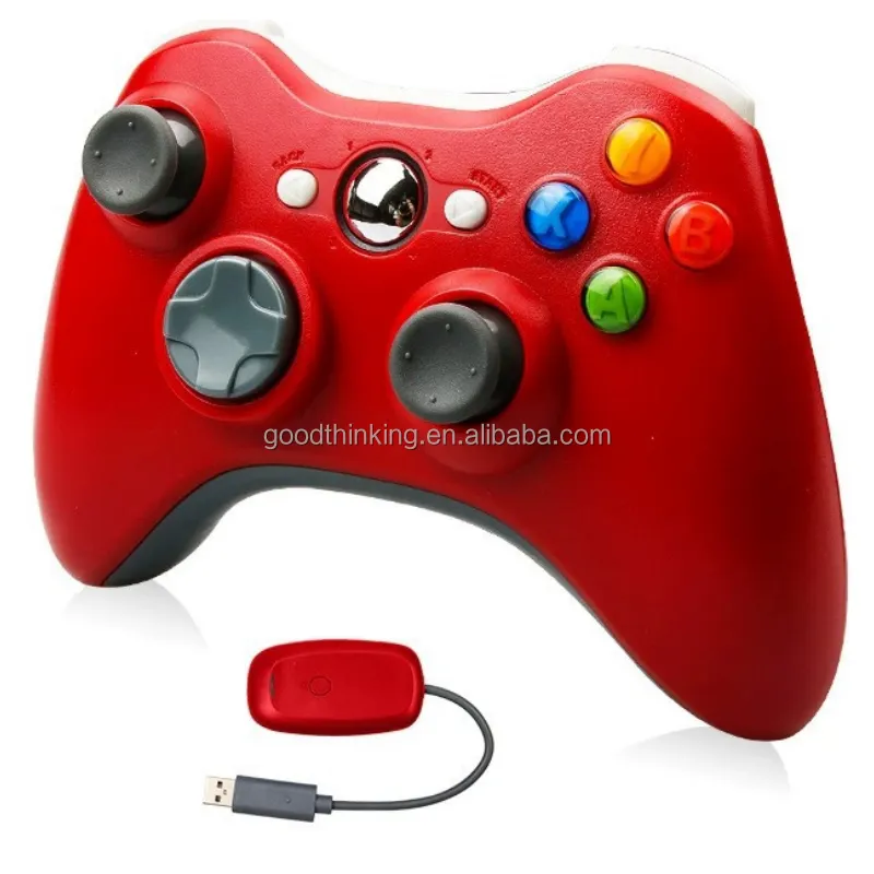 Joystick juego inalámbrico control remoto PC360 computadora GamePad 2,4G rosa azul verde controlador de consola para Xbox 360