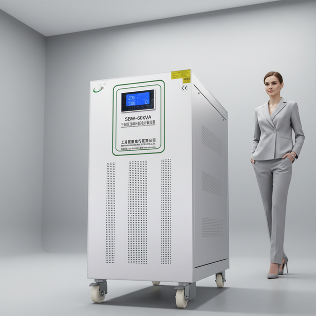 450KVA Three Phase Voltage Stabilizer (SBW-450kVA Model) SVC AC LED 98% Efficiency Copper Construction Heavy-Duty Industrial Use