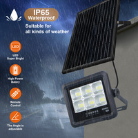 Projecteur solaire KCD 12V DC IP66 super lumineux 2400lm 100W 200W 300W 500W 600W LED rechargeable pour extérieur
