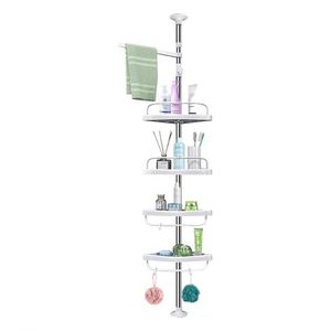 Nouvelle étagère d'angle en plastique ABS à 4 niveaux pour accessoires de salle de bain, support de rangement en plastique imprimé pour signalétique d'angle - Product Image 1