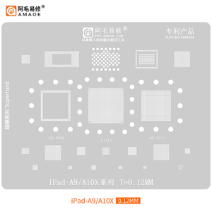 Plantilla de Reballing AmaoE BGA para <span class=keywords><strong>iPad</strong></span> M4 M3 <span class=keywords><strong>M1</strong></span> M2 <span class=keywords><strong>PRO</strong></span> 2017 2018/<span class=keywords><strong>2020</strong></span>/2021 Air 2 3/4/5/6 Mini 1/2/3/4 Air <span class=keywords><strong>2020</strong></span> A14 A9 A10X A12X - Product Image 3
