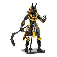 Funbuild-Juguetes de bloques de Anubis, figuras de acción del Dios de la muerte, juguetes de bloques de construcción