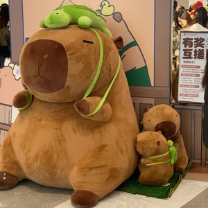チャーミングで心地よいジャイアントカピバラのぬいぐるみは、お子様の