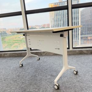 Marco de mesa plegable industrial moderno con patas de metal para uso en oficina QINGSHUAI, 1 año de garantía, almacenamiento con cajones, 1 año de garantía - Product Image 1