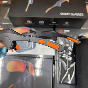 Lunettes de cyclisme intelligentes <span class=keywords><strong>V8</strong></span>, lunettes d'extérieur, enregistrement photo et vidéo 13MP, traduction IA, WiFi6, audio à oreille ouverte, <span class=keywords><strong>logo</strong></span> personnalisé - Product Image 5