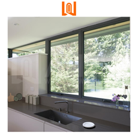 Fenêtres aluminium verre personnalisées standard européen Fenêtre coulissante villa hôtel impact ouragan