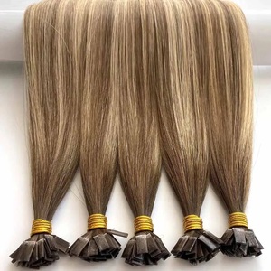 Extensions de cheveux à pointe plate en cheveux humains Remy, cheveux lisses et doux, extensions de cheveux Remy en gros, extensions de cheveux humains à pointe plate - Product Image 5