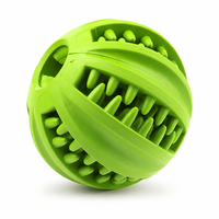 Balle distributrice de friandises pour chien interactive en caoutchouc, moderne, indestructible, résistante aux morsures, jouet à mâcher, 2 tailles disponibles