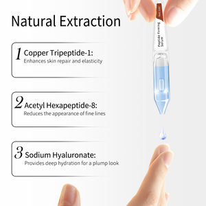 老化と乾燥の兆候のための銅ペプチドを含むマルチペプチドファーミングフェイスセラムチューブクローネ美容製品 - Product Image 6