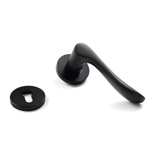 Wholesale Black Aluminum Alloy Slim Security Wooden Steel <b>Door</b> Exterior <b>Door</b> Lock <b>Handles</b> - Product Image 5