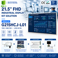 Kit complet d'assemblage d'écran LCD Innolux G215HCJ-L01 21,5 pouces 1920x1080 FHD 30 broches LVDS avec carte de contrôle et solution tactile