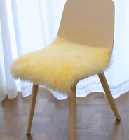 Expédition rapide, coussin en fourrure de mouton australien écologique personnalisé, tapis en fourrure longue, coussin en fourrure moderne, durable et moelleux