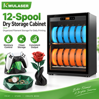 Armoire de séchage de filament pour imprimante 3D, déshumidificateur à tamis moléculaire, stockage multi-bobines, trous d'alimentation directe PLA PETG ABS TPU Nylon