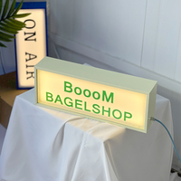 Signe de logo de bureau de panneau remplaçable de lightbox de table mobile portatif et personnalisation de panneau publicitaire
