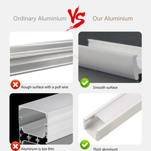 15*30mm 6063 T5 aleación anodizada acabado aluminio LED perfil mate plata personalizable Led tira perfil con servicio de corte - Product Image 6