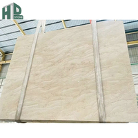Prix direct usine – Carrelage de luxe en marbre beige royal d'Oman poli sur mesure pour la décoration murale des hôtels et villas de prestige