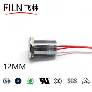 FILN 12mm <span class=keywords><strong>16mm</strong></span> LED मेटल इंडिकेटर लाइट 12v वॉटरप्रूफ सिग्नल लैंप नीला लाल LED धमाका प्रूफ पायलट लाइट इंडिकेटर - Product Image 5