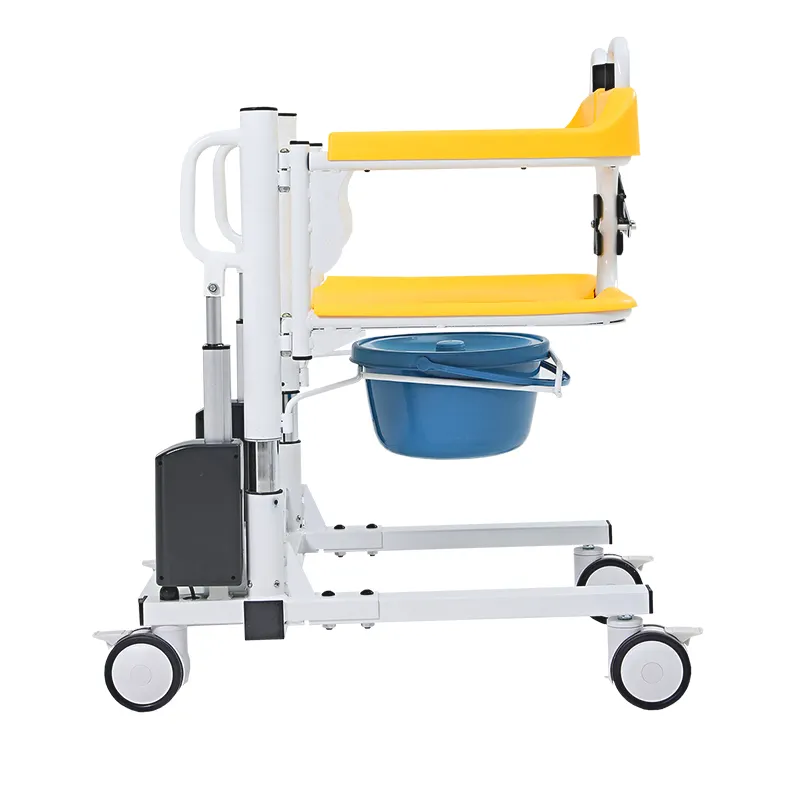 Patient handicapé mobile Ascenseur Chaise de transfert Transport Salle de bain Commode Siège Toilette Fauteuil roulant