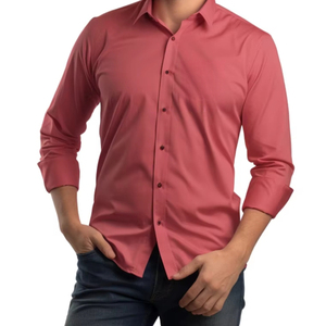 <span class=keywords><strong>Camisa</strong></span> de Hombre Ajustada a la Moda - Elegante <span class=keywords><strong>Camisa</strong></span> Blanca de Manga Larga con Cuello Abierto <span class=keywords><strong>para</strong></span> Ocasiones Formales - Product Image 2