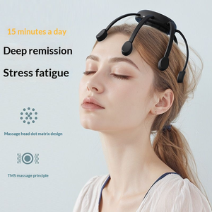 Masseur de tête à vibrations multipoints de qualité supérieure, masseur électrique sans fil pour le cuir chevelu 500 mAh, masseur pieuvre à 8 griffes pour le soulagement du stress - Product Image 5