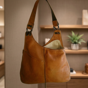 Bolso de Mano Personalizado de Cuero Vacuno Genuino para Mujer, Bolsos Casuales de Uso Diario, Gran Capacidad, Impermeable, Ligero, Plegable y Duradero - Product Image 1
